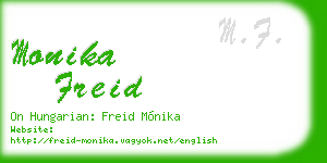 monika freid business card